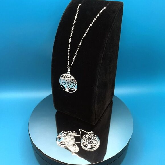Destinelle Filigree 925 Sterling Silver Tree of Life Necklace Gift Packaged - Picture 4 of 13